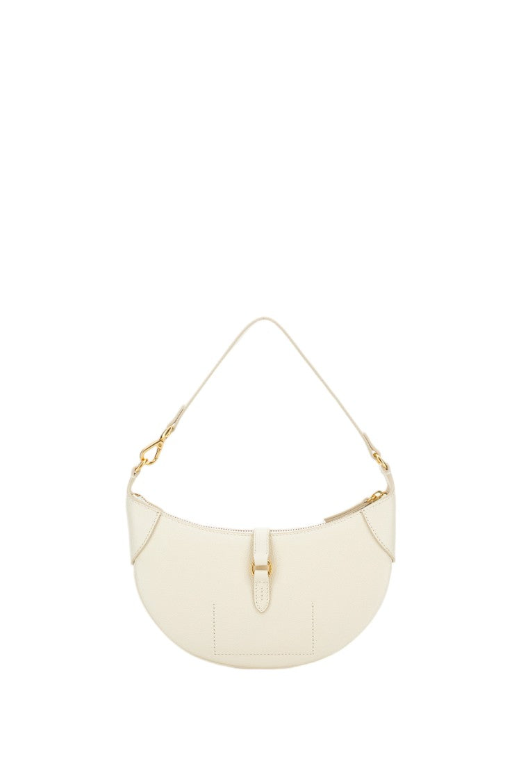 Polo Ralph Lauren Ivory Smooth Leather Shoulder Bag