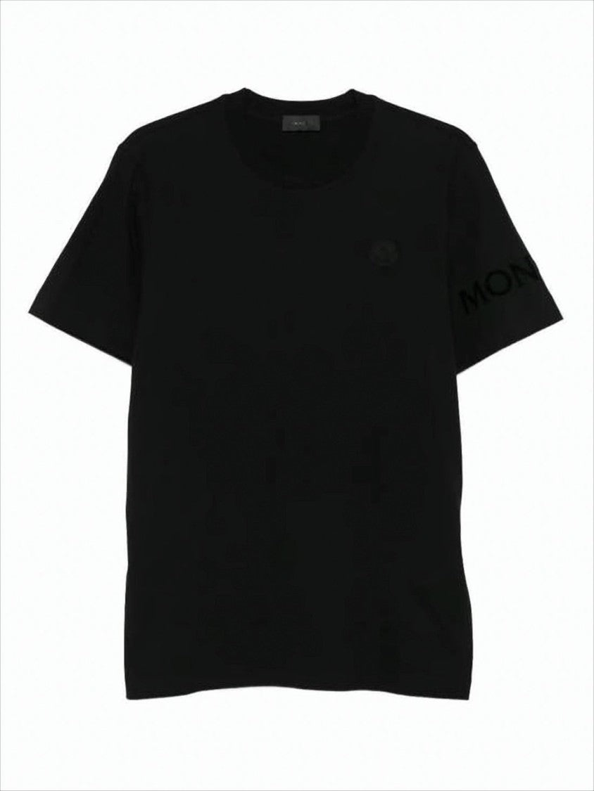 Moncler Cotton T-Shirt With Subtle Logo Patch