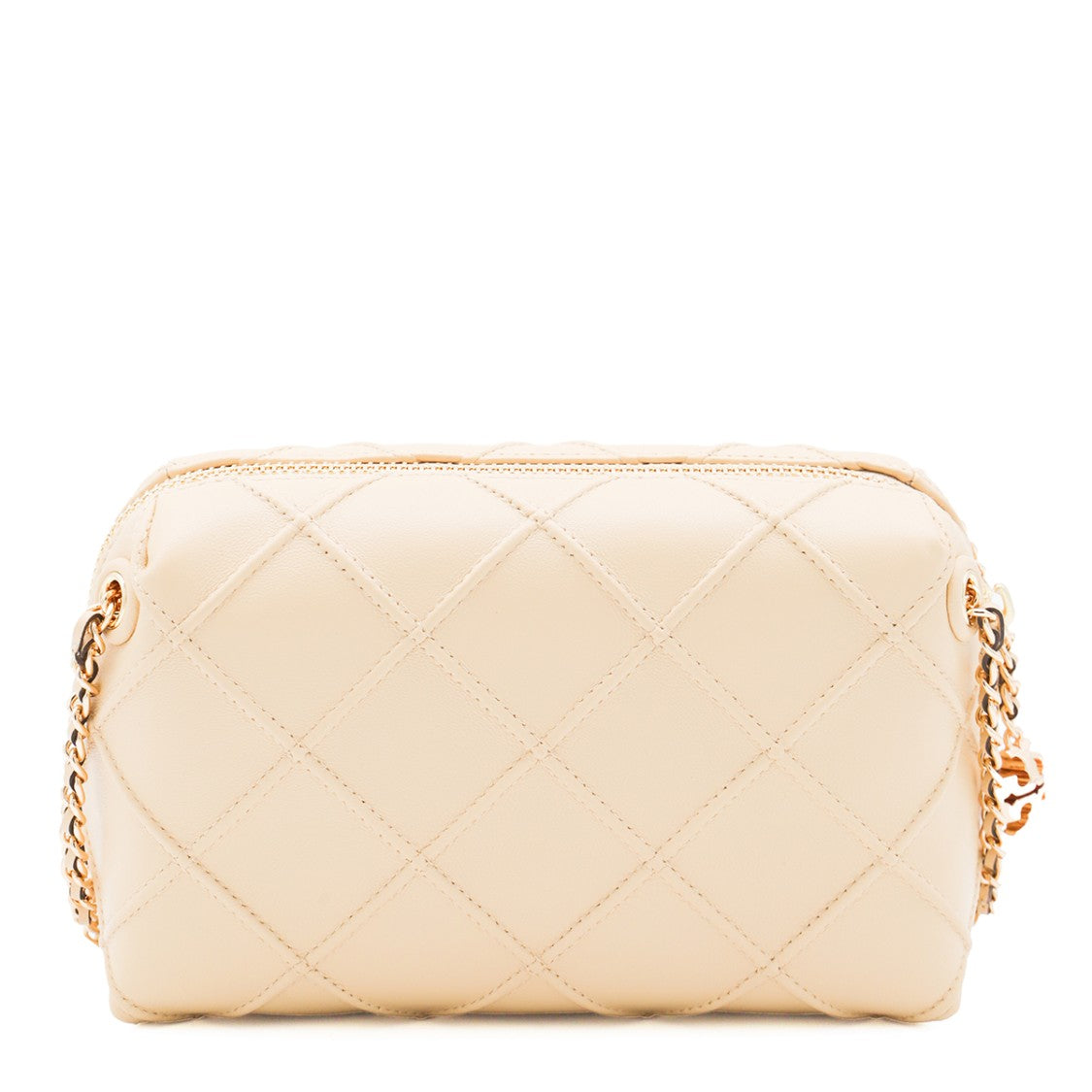 Tory Burch Cream Leather Fleming Crossbody Bag