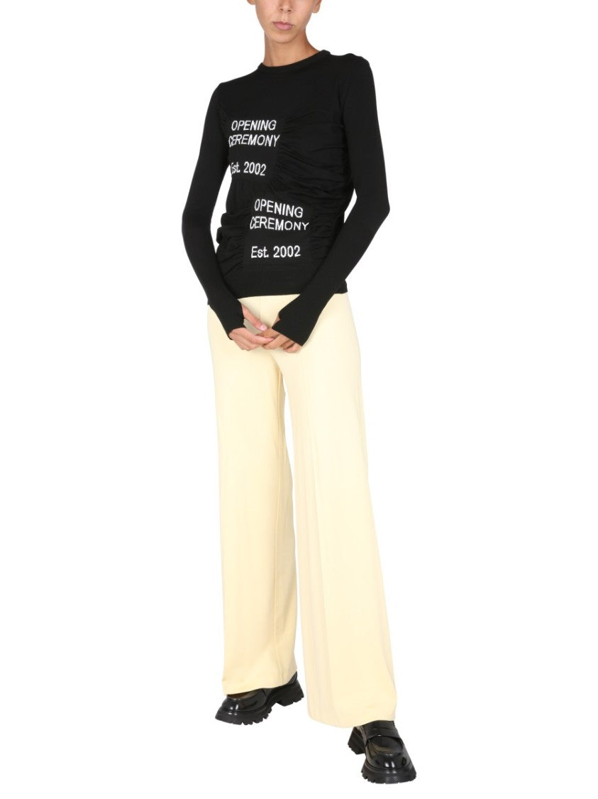 Opening Ceremony Fitted Crew Neck Sweater