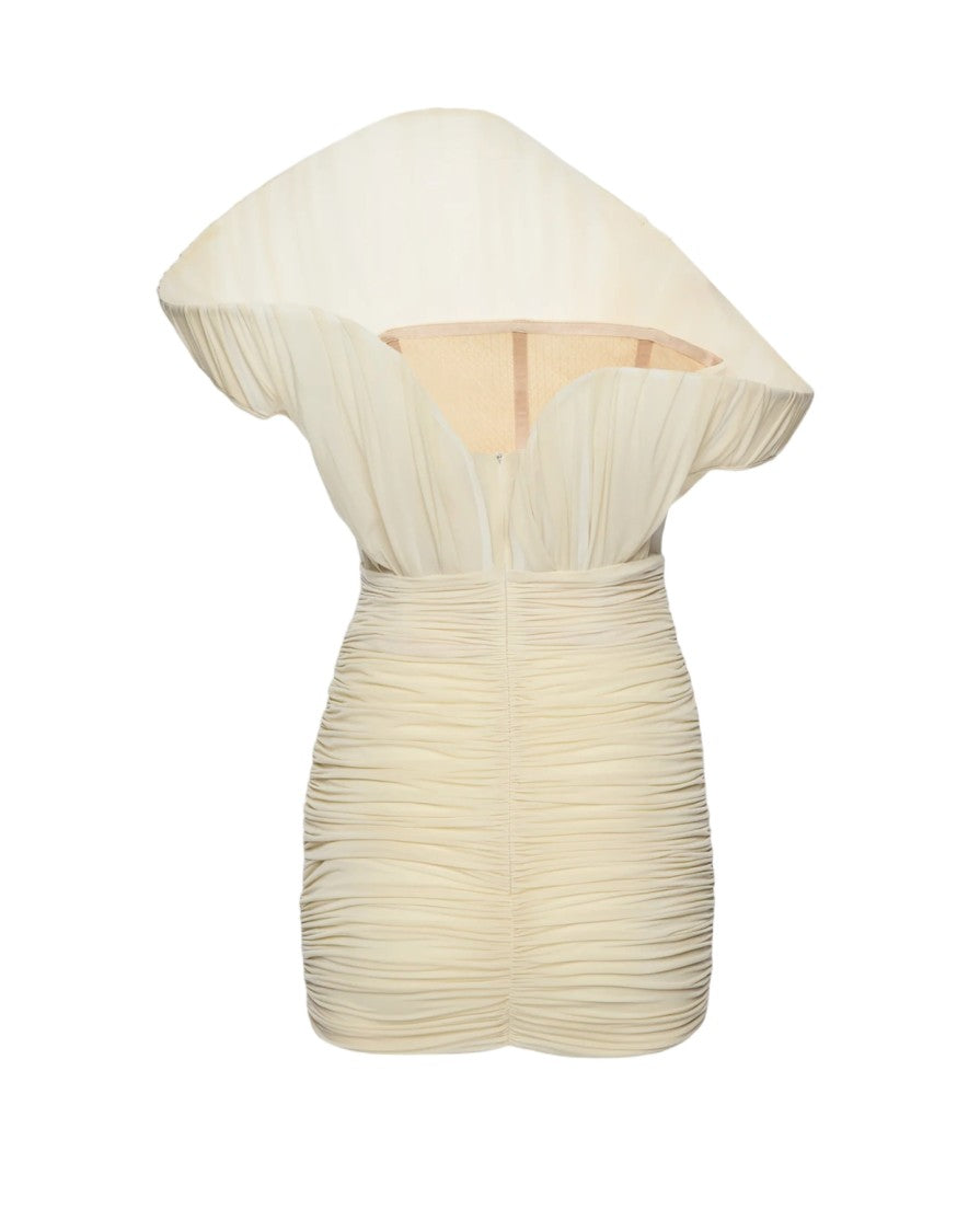 Magda Butrym Dramatic One-Shoulder Mini Dress