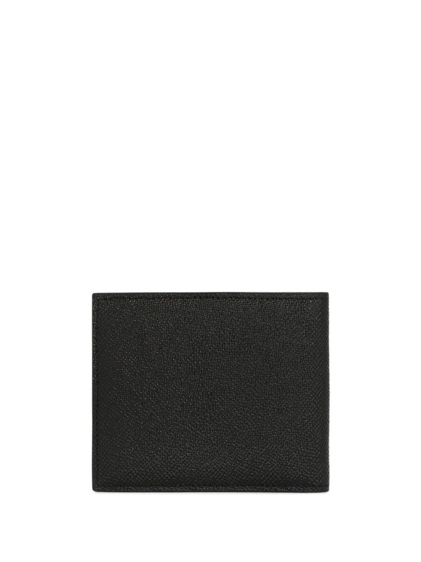 Dolce & Gabbana Black Calf Leather Card Holder