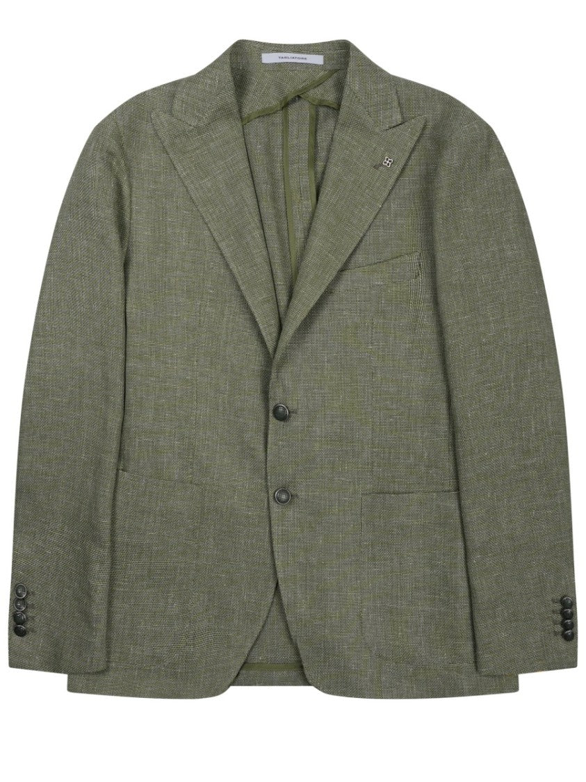 Tagliatore Montecarlo Linen-Cotton Tailored Blazer