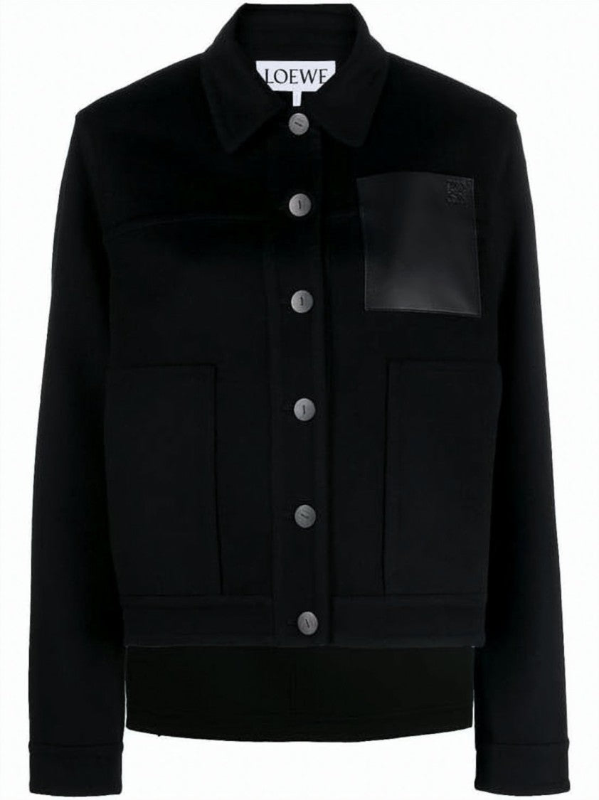Loewe Cropped Boxy Lambskin Jacket