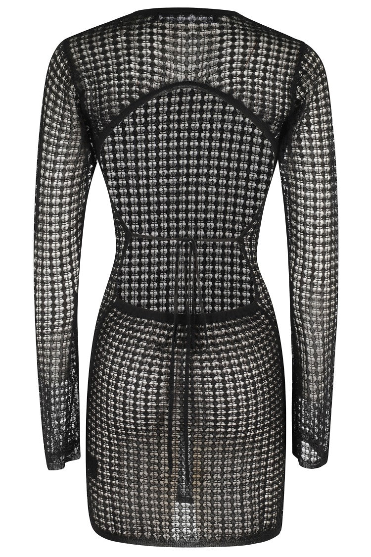 Federica Tosi Mini Dress In Wide-Knit Stretch Fabric