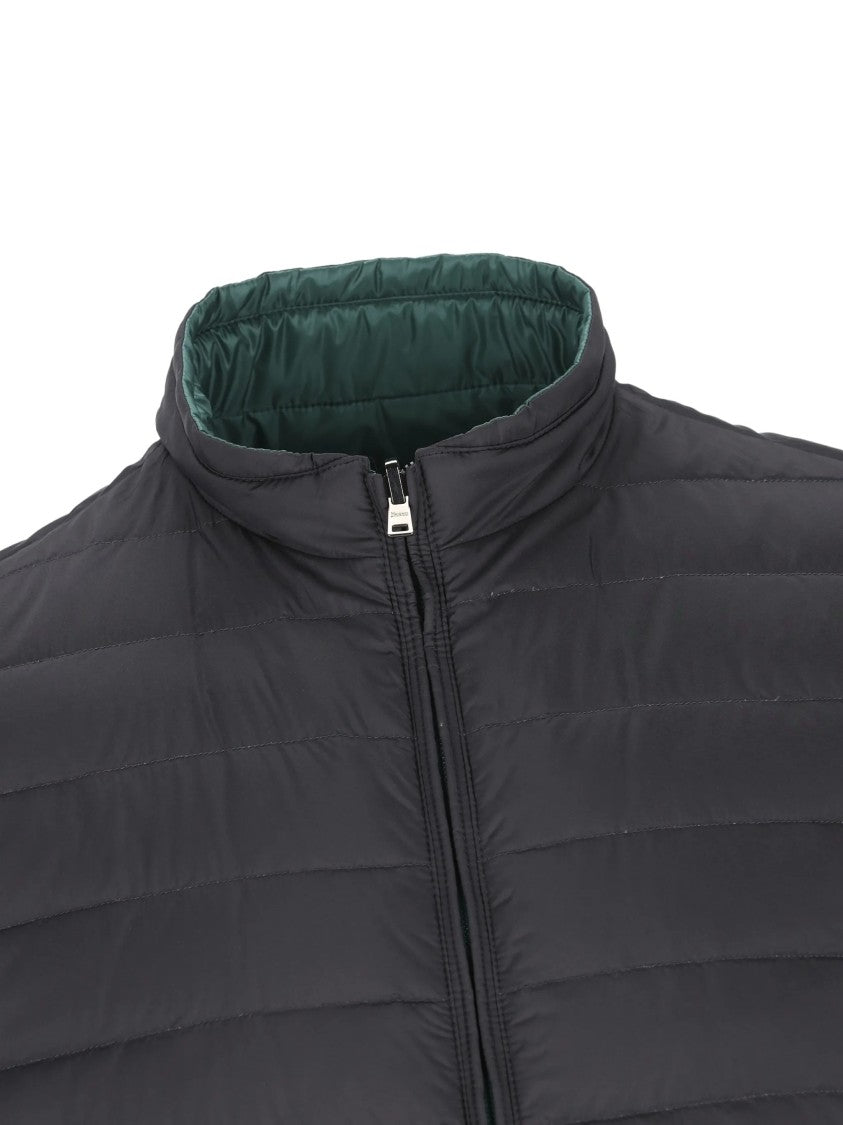Herno Green Piumino Reversibile Smanicato Puffer Vest