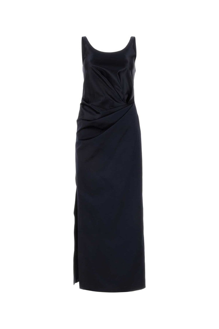 Fendi Midnight Blue Satin Dress