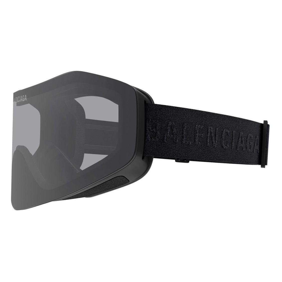 Balenciaga Bb0379s Wide Tinted Lens Black Goggles