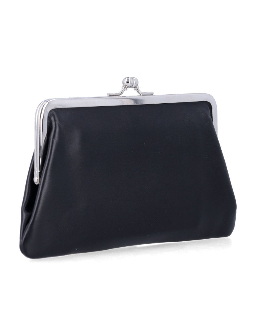 Comme Des Garçons Medium Smooth Leather Kiss-Clasp Purse