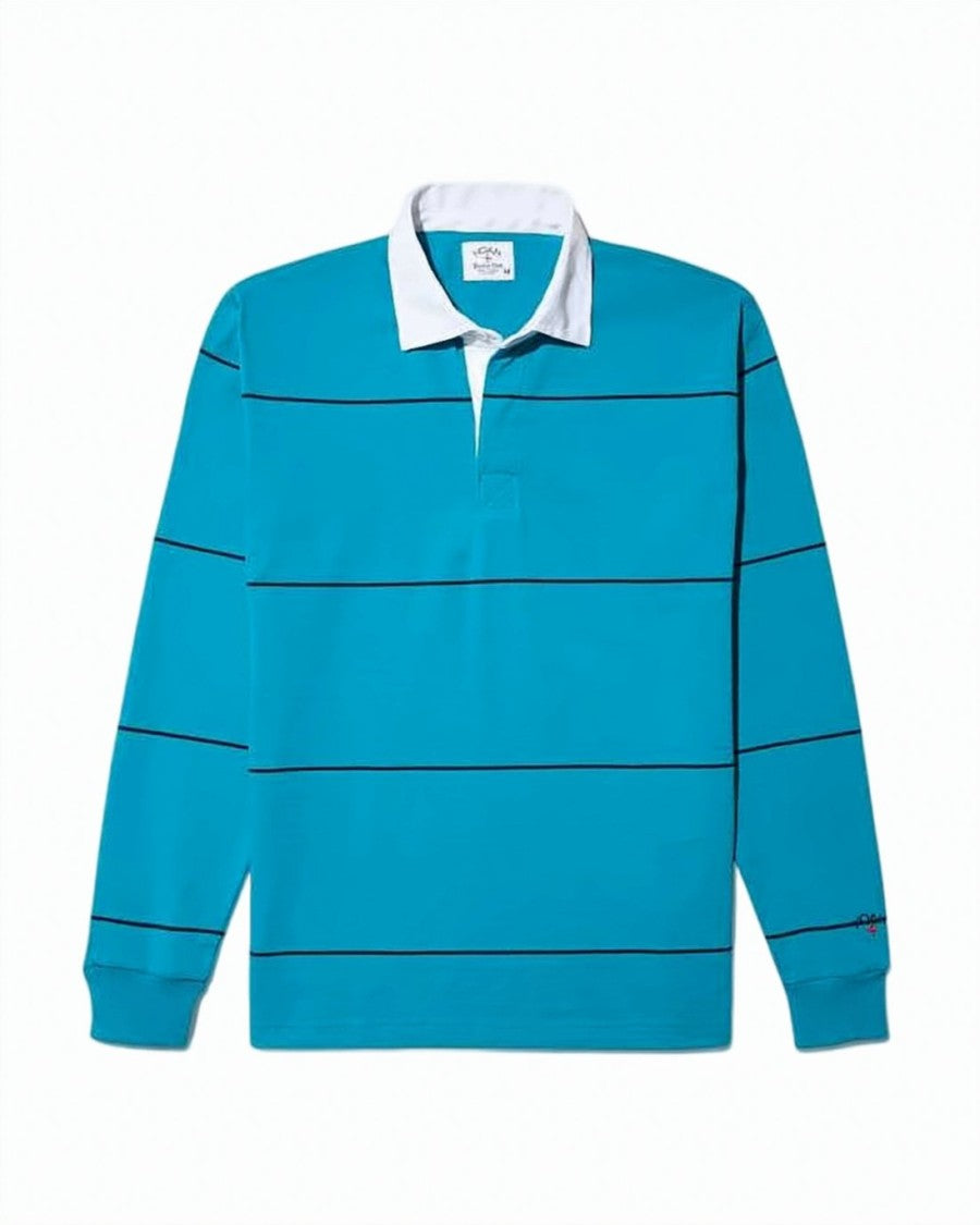 Noah Turquoise Polo Shirt With Contrasting White Collar