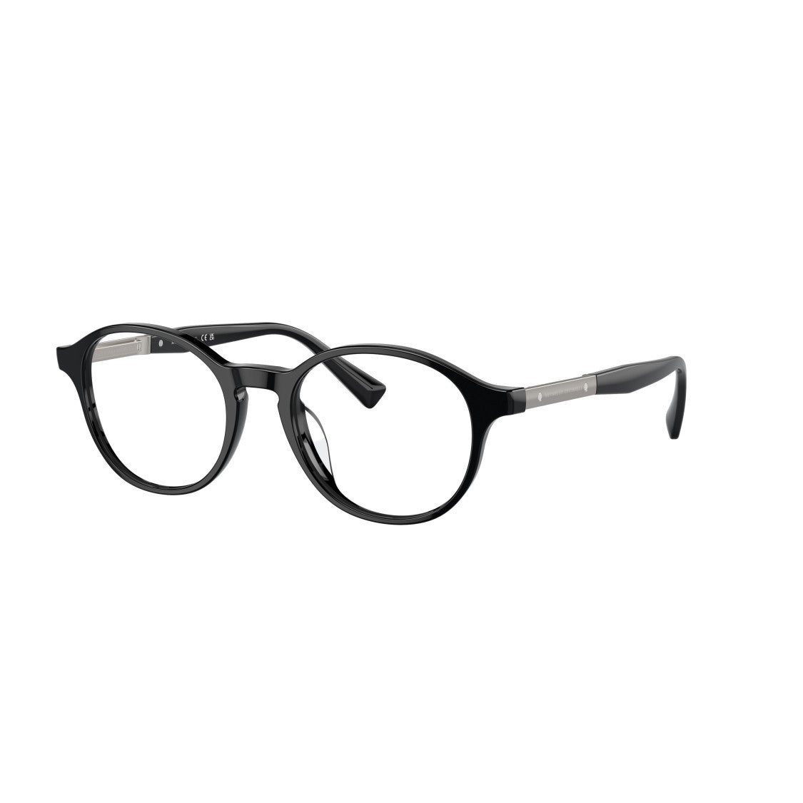 Brunello Cucinelli 0Bc3002 Glossy Black Acetate Round Frame Eyeglasses