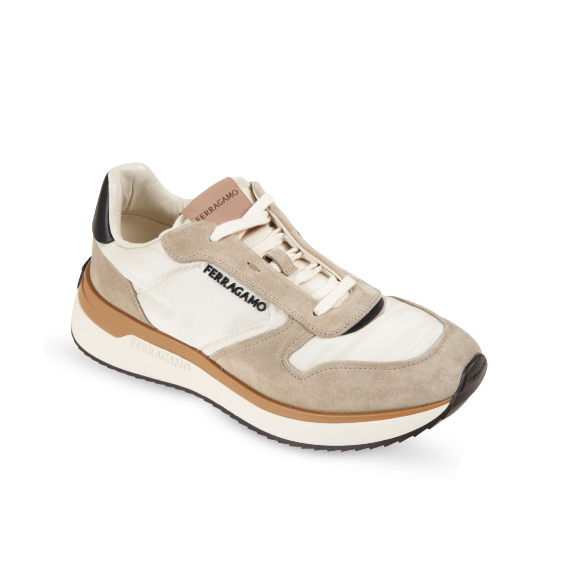 Ferragamo Low-Top Sneakers With Smooth Finish And Streamlined Shape