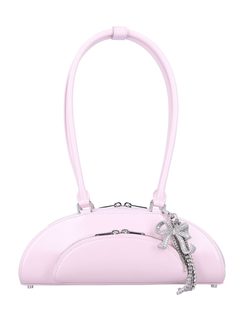 Self-Portrait Curved Charm Shoulder Bag