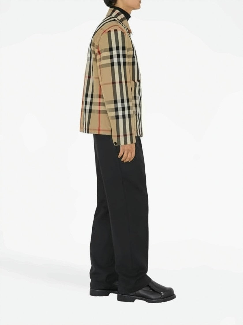 Burberry Classic Check Patterned Lightweight Burberry Jacket