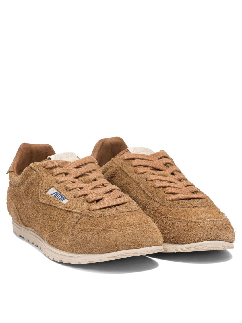 Autry Premium Cow Leather Slip-On Sneakers With Textured Rubber Sole