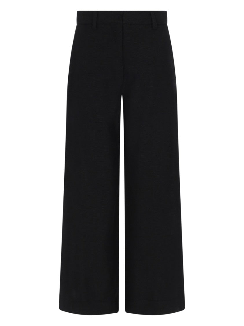 Max Mara Straight-Leg Tailored Pants In Linen Blend