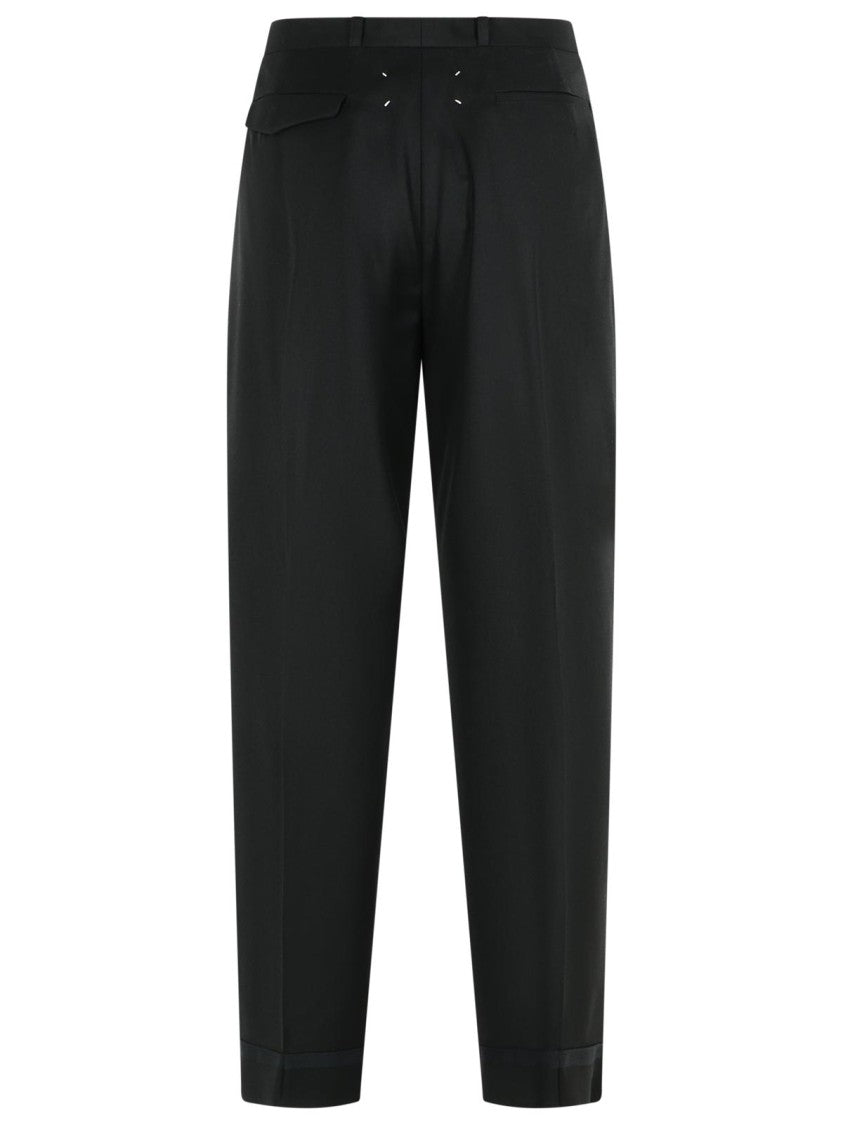 Maison Margiela Black Virgin Wool Trousers