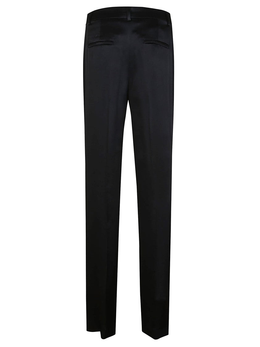 Alberta Ferretti Tailored Black Trousers With Structured Waistband