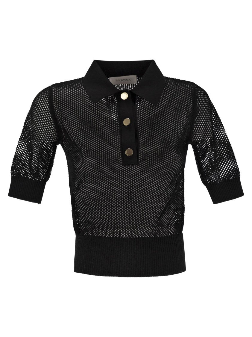 Sportmax Casta - Mesh Knit Polo Shirt