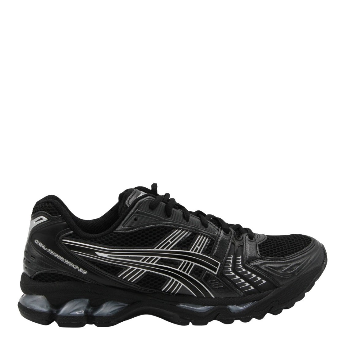 Asics Black Mesh Sneakers With Gel Cushioning