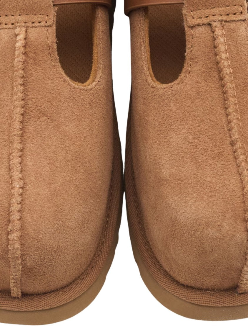 Ugg Brown Adjustable Leather Straps Suede Sandals