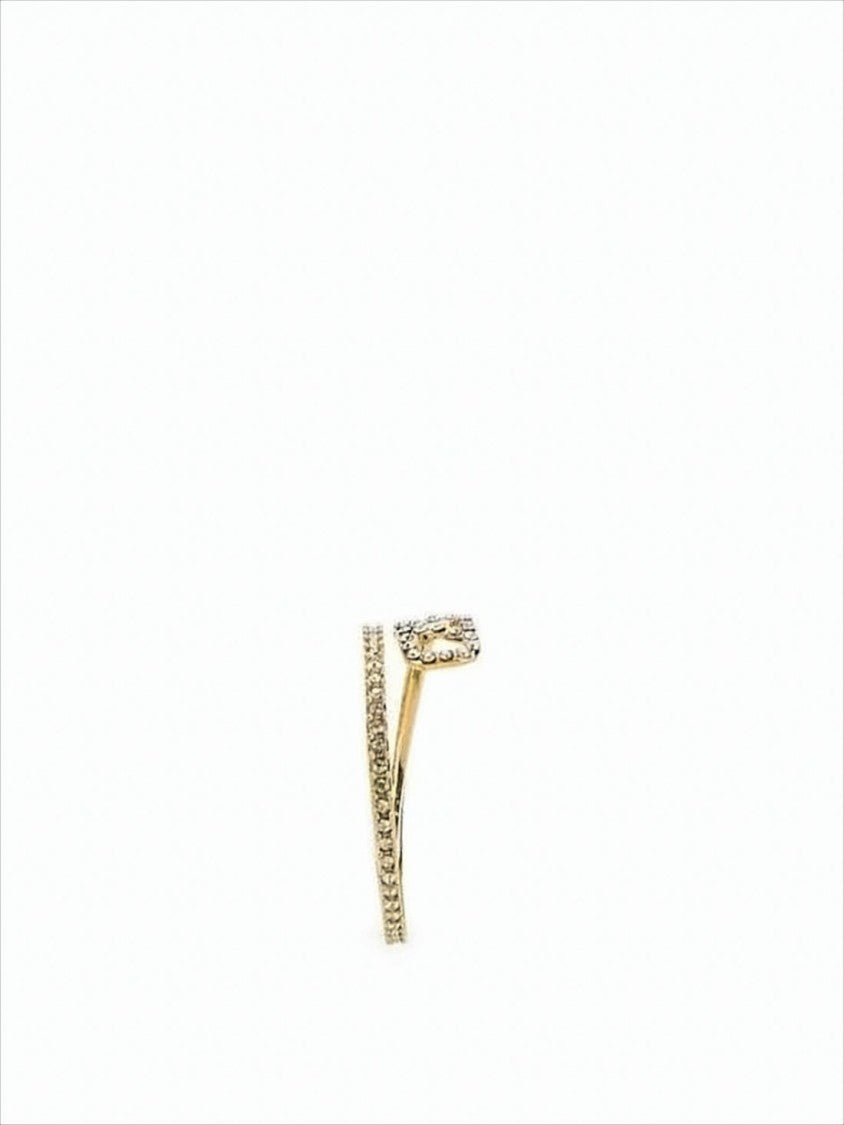 Valentino Garavani Crystal-Embellished Ring In Gold