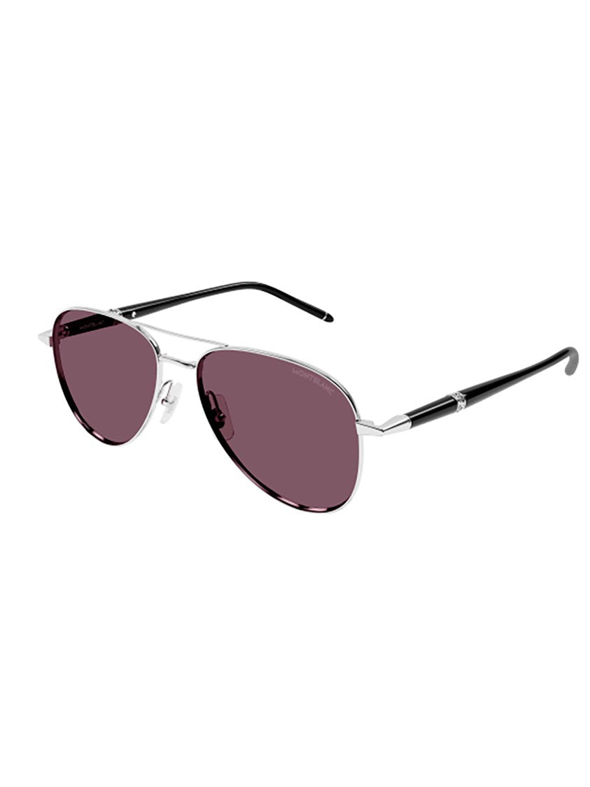 Montblanc Aviator Sunglasses With Sleek Metal Frame And Comfortable Fit