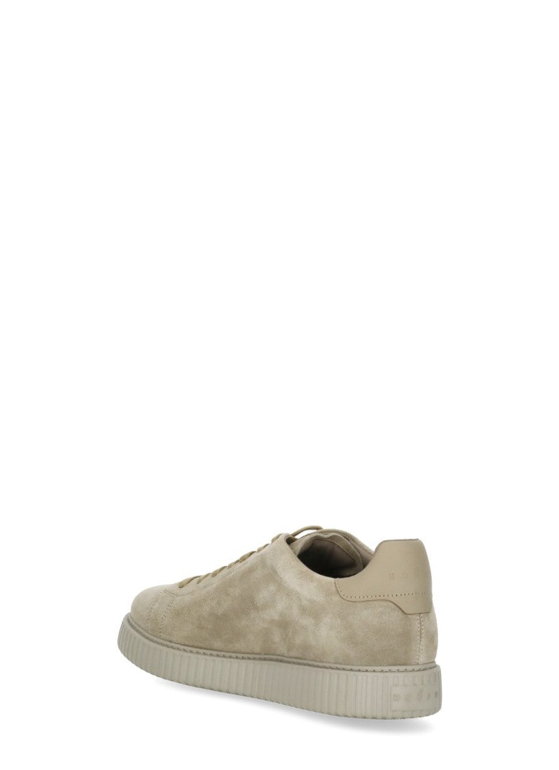Hogan Beige Suede Low-Top Sneakers