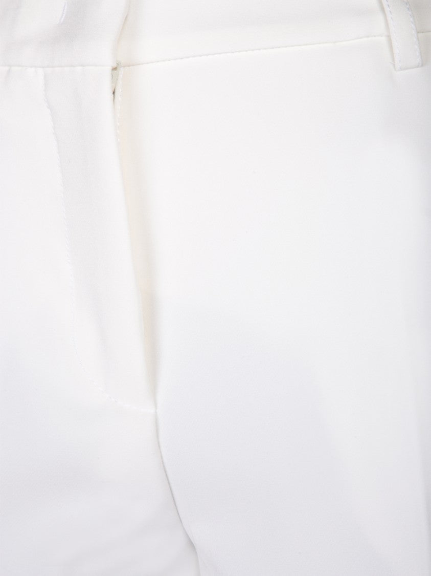 Blanca Vita Regular Fit White Trousers