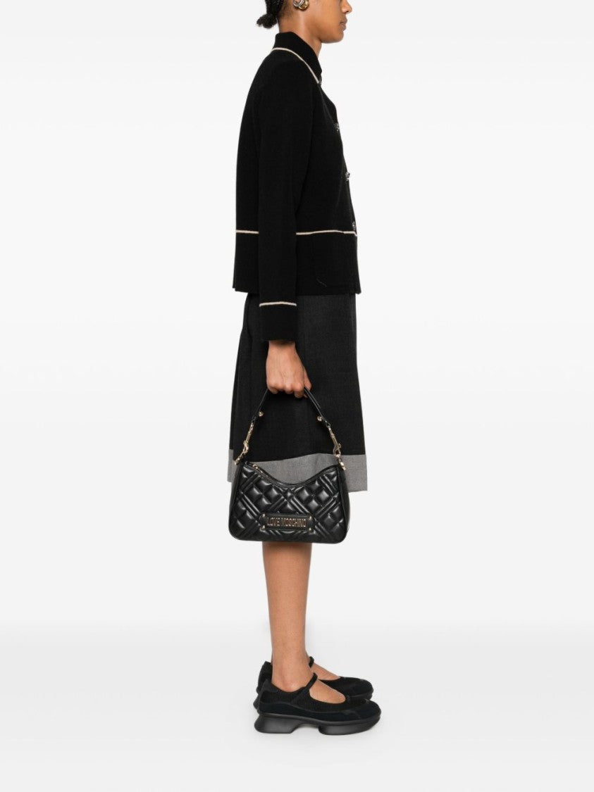 Love Moschino Quilted Shoulder Bag With Gold-Tone Accents