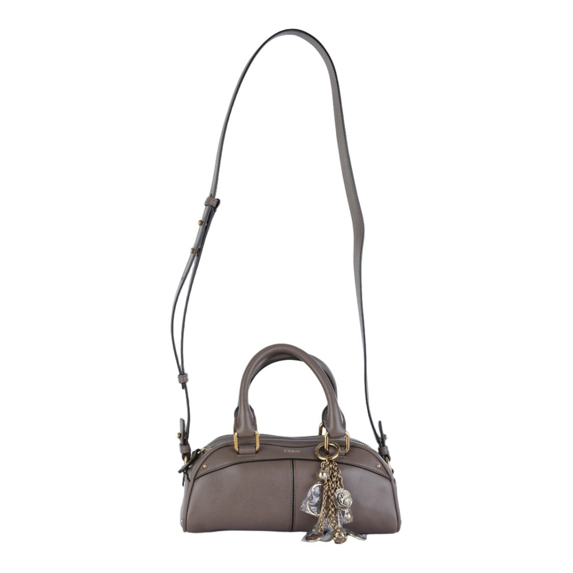 Chloé Elongated Rectangular Chloè Handbag With Gold-Tone Accents