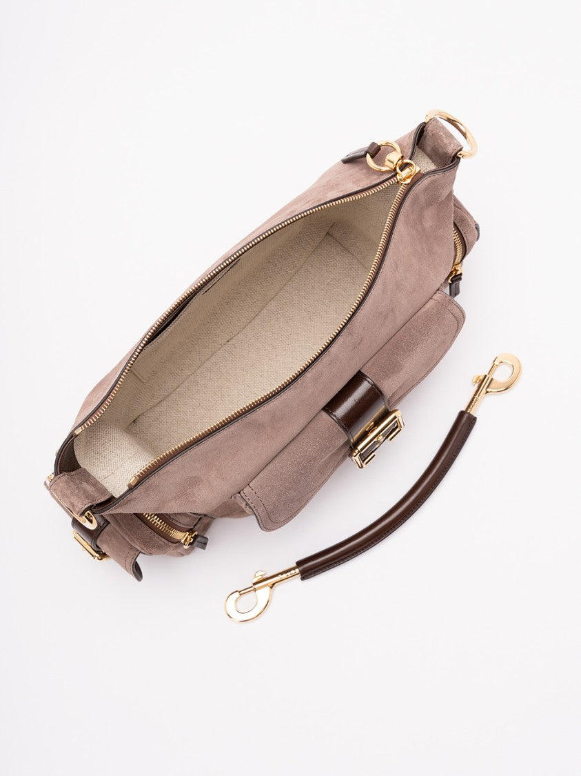 Chloé Structured Calf Leather Camera Bag