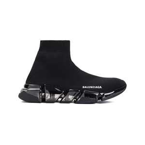 Balenciaga High-Top Sneakers With Polyester-Elastane Blend And Design