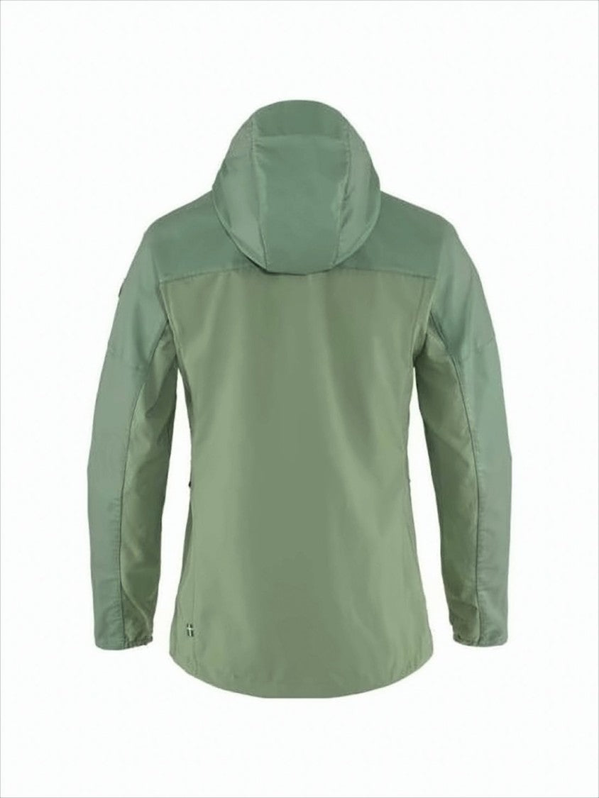 Fjallraven Kanken Tailored Two-Tone Green Fjallraven Jacket With Adjustable Hood