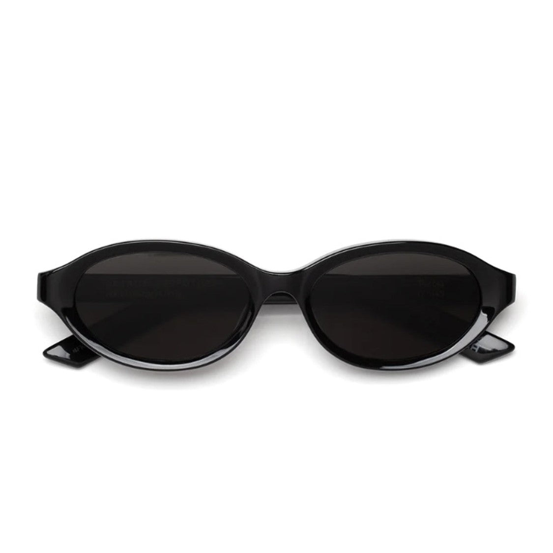 Retrosuperfuture Black Parola Acetate Oval Sunglasses