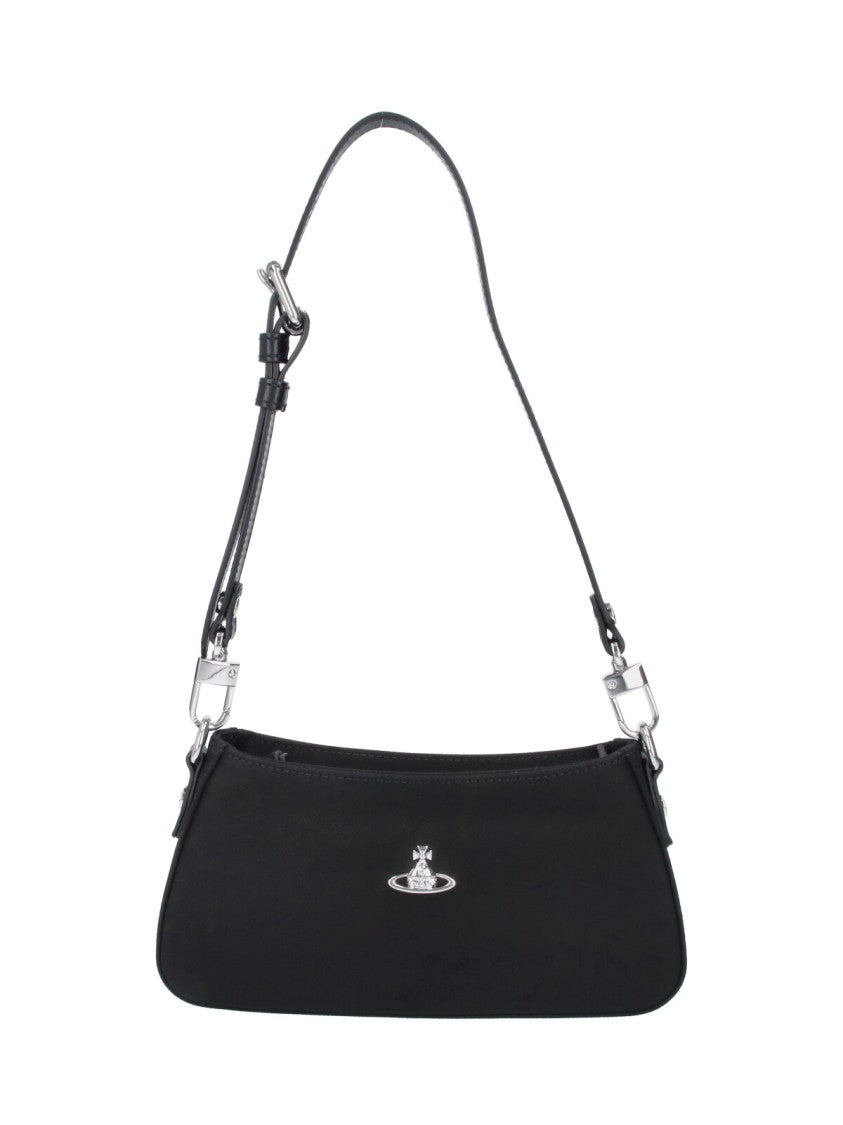 Vivienne Westwood Black Tasha Faux Leather Shoulder Bag