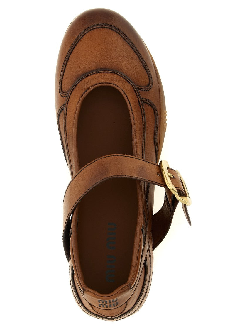 Miu Miu Gymnasium' Ballet Flats