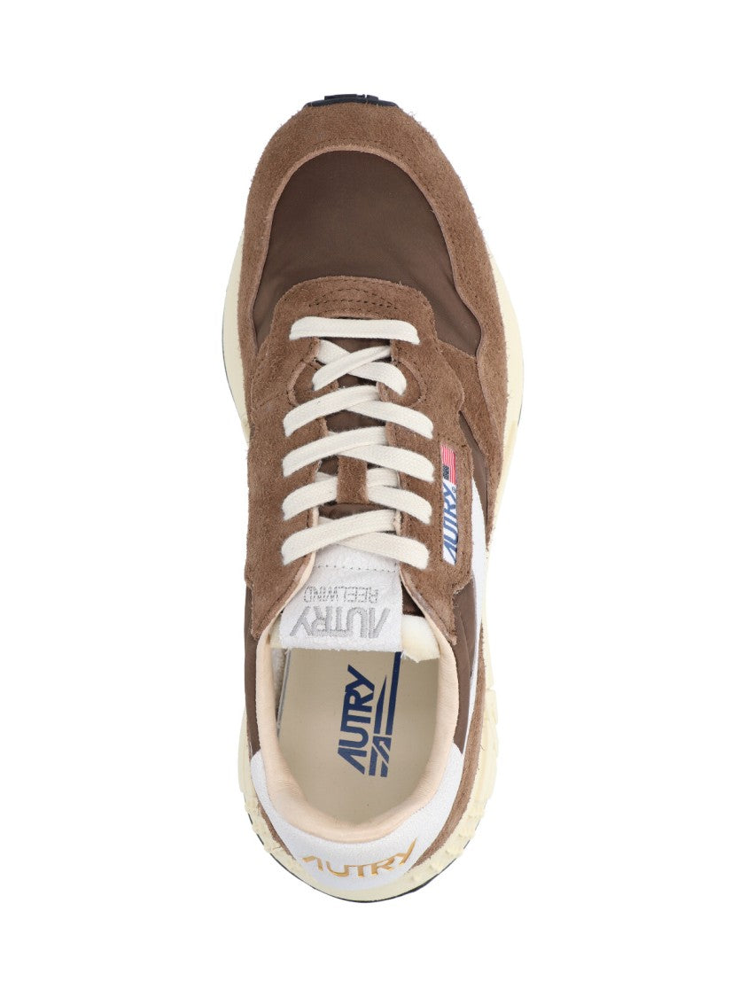 Autry Brown Leather Sneakers With Timeless Design