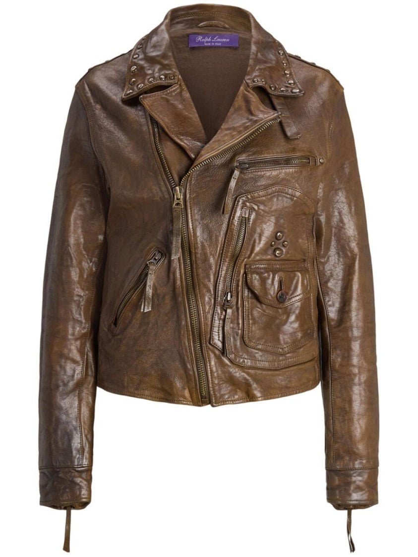Polo Ralph Lauren `Andrea` Leather Jacket