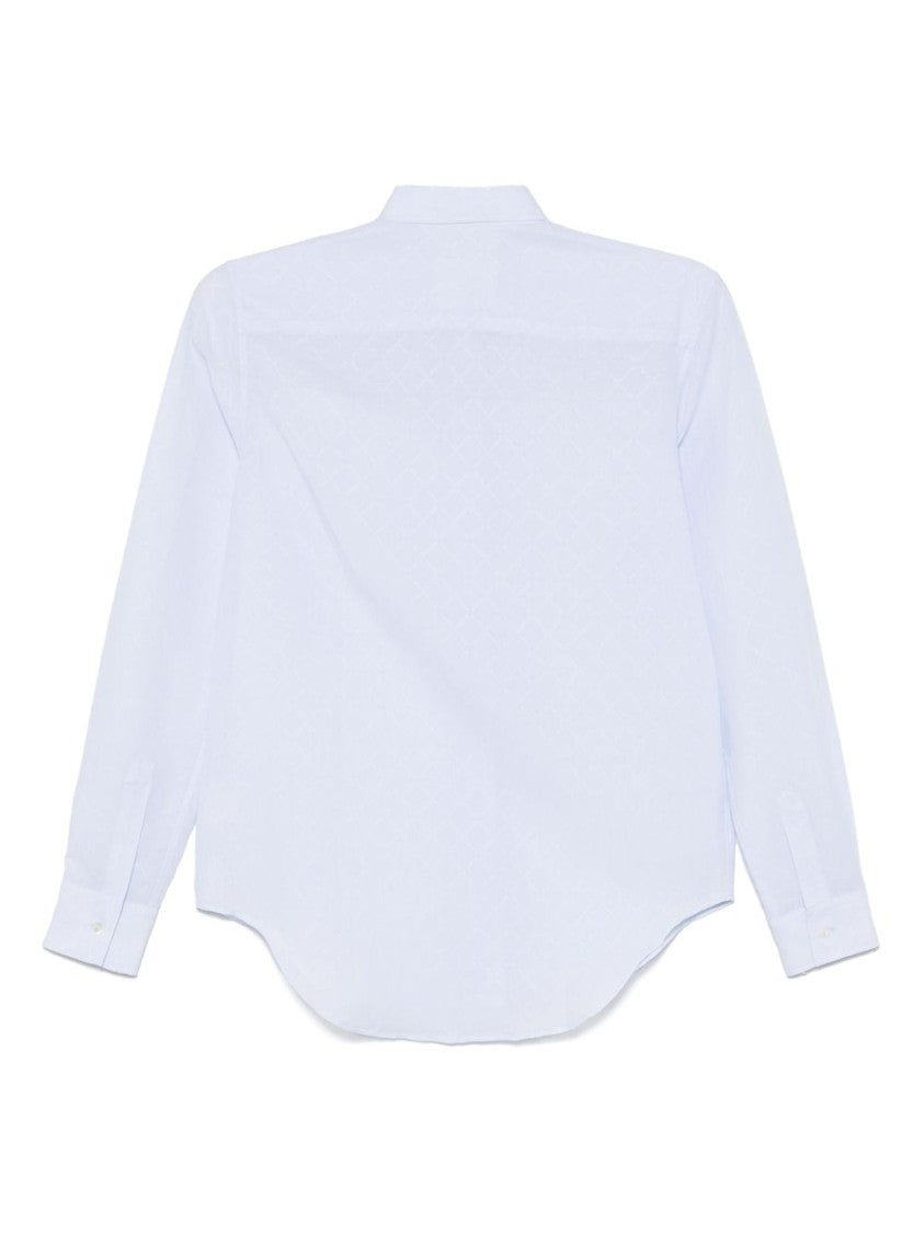 Xacus Textured Cotton-Linen Blend Shirt With Classic Collar