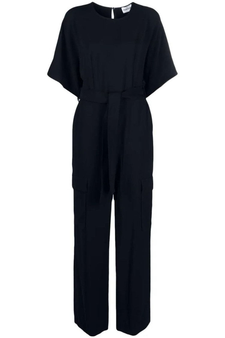 P.A.R.O.S.H. Relaxed Fit Blazer Jumpsuit With Belted Waist