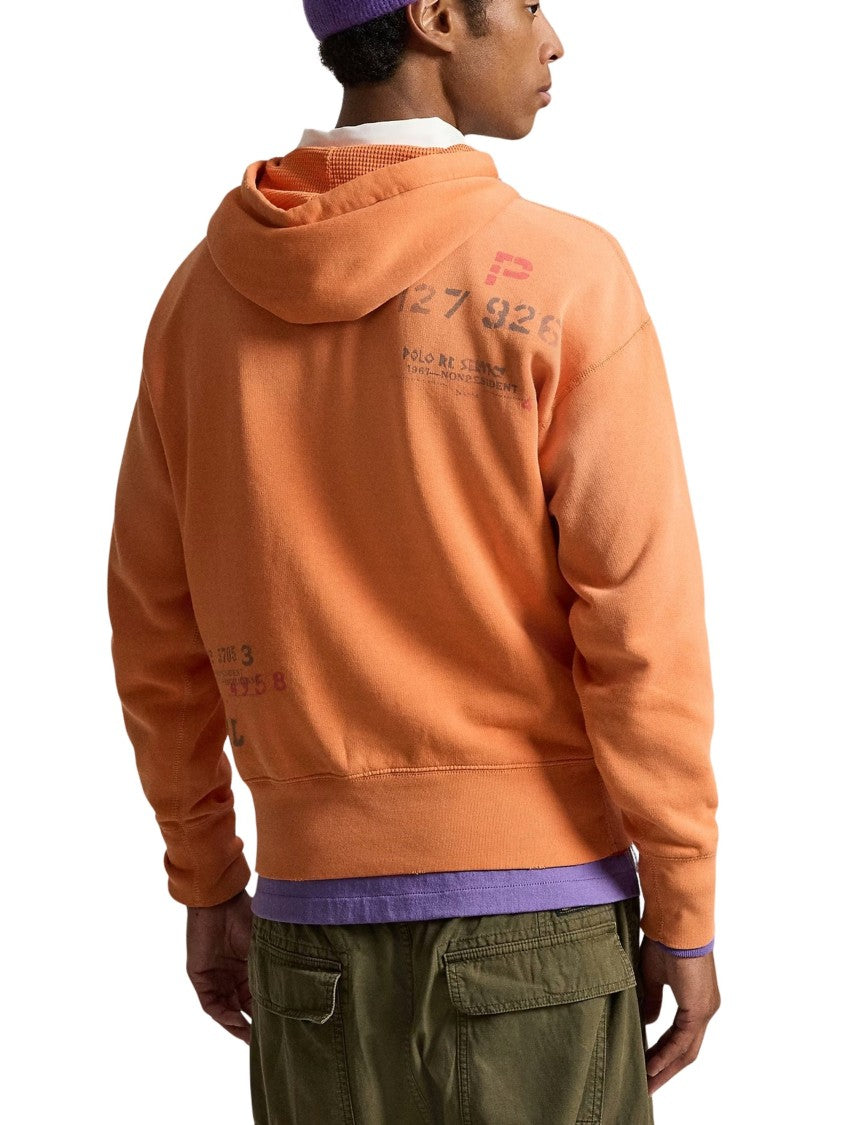 Polo Ralph Lauren Vintage Fit Fleece Hoodie With Retro Graphics