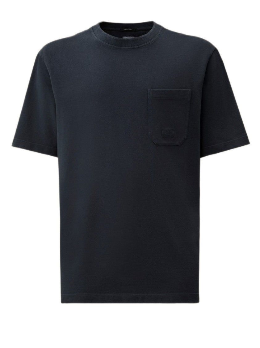 C.P. Company Cotton Crew Neck T-Shirt With Chest Pocket And Logo Detail
