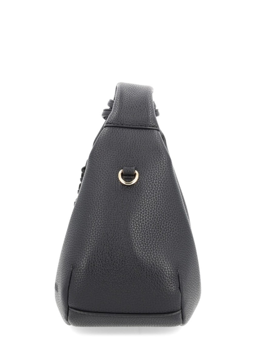 Ganni Textured Black Shoulder Bag