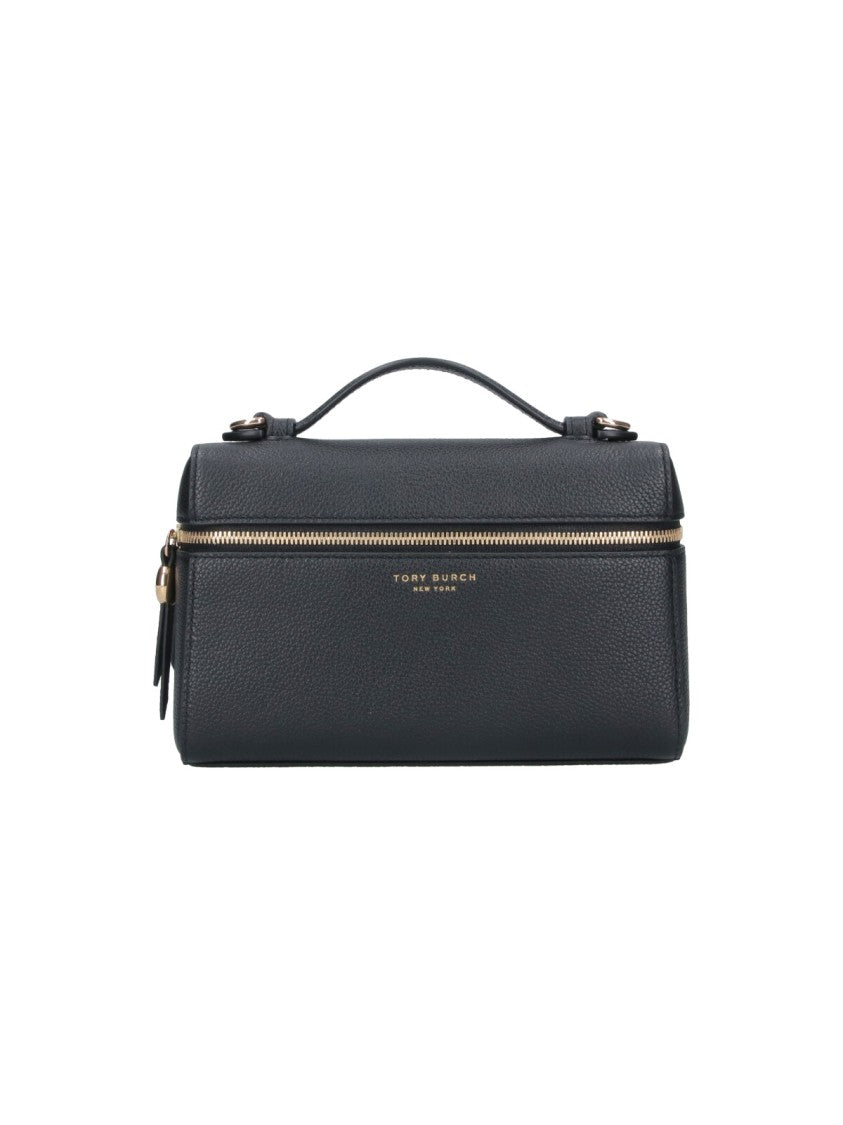 Tory Burch Black Romy Slim Double Zip Handbag