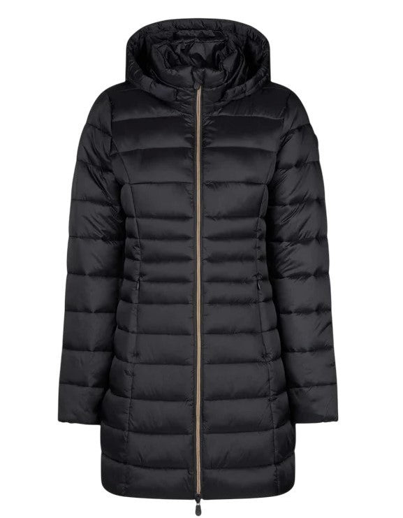 Save The Duck Quilted Down Jacket With Drawstring Hood