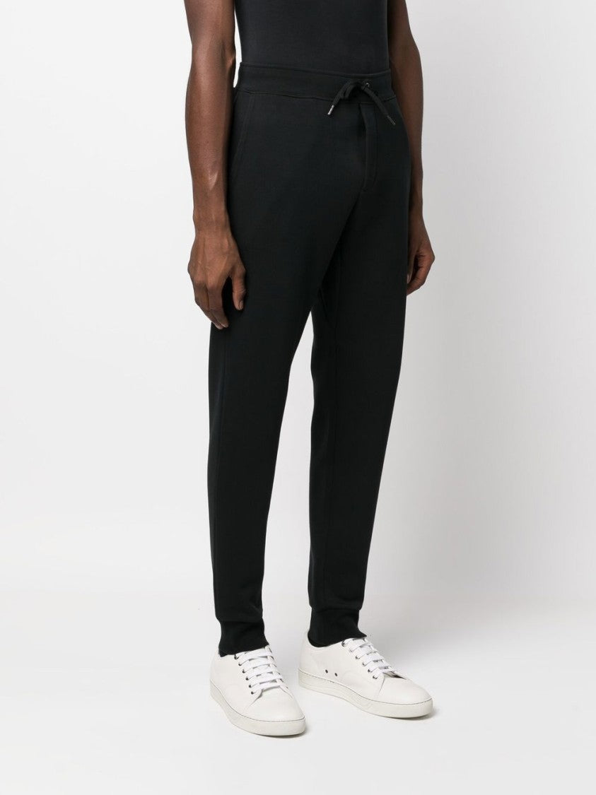 Polo Ralph Lauren Tapered-Fit Black Trousers With Elastic Waistband