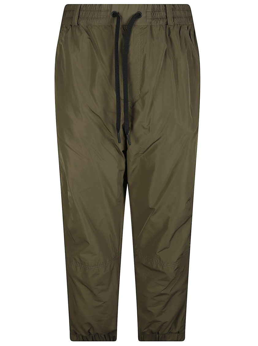 Moncler Grenoble Green Lightweight Drawstring Jogger Pants
