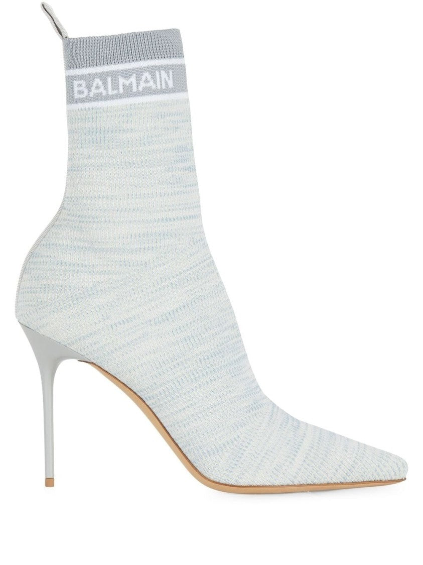 Balmain Skye-Knit Ankle Boot