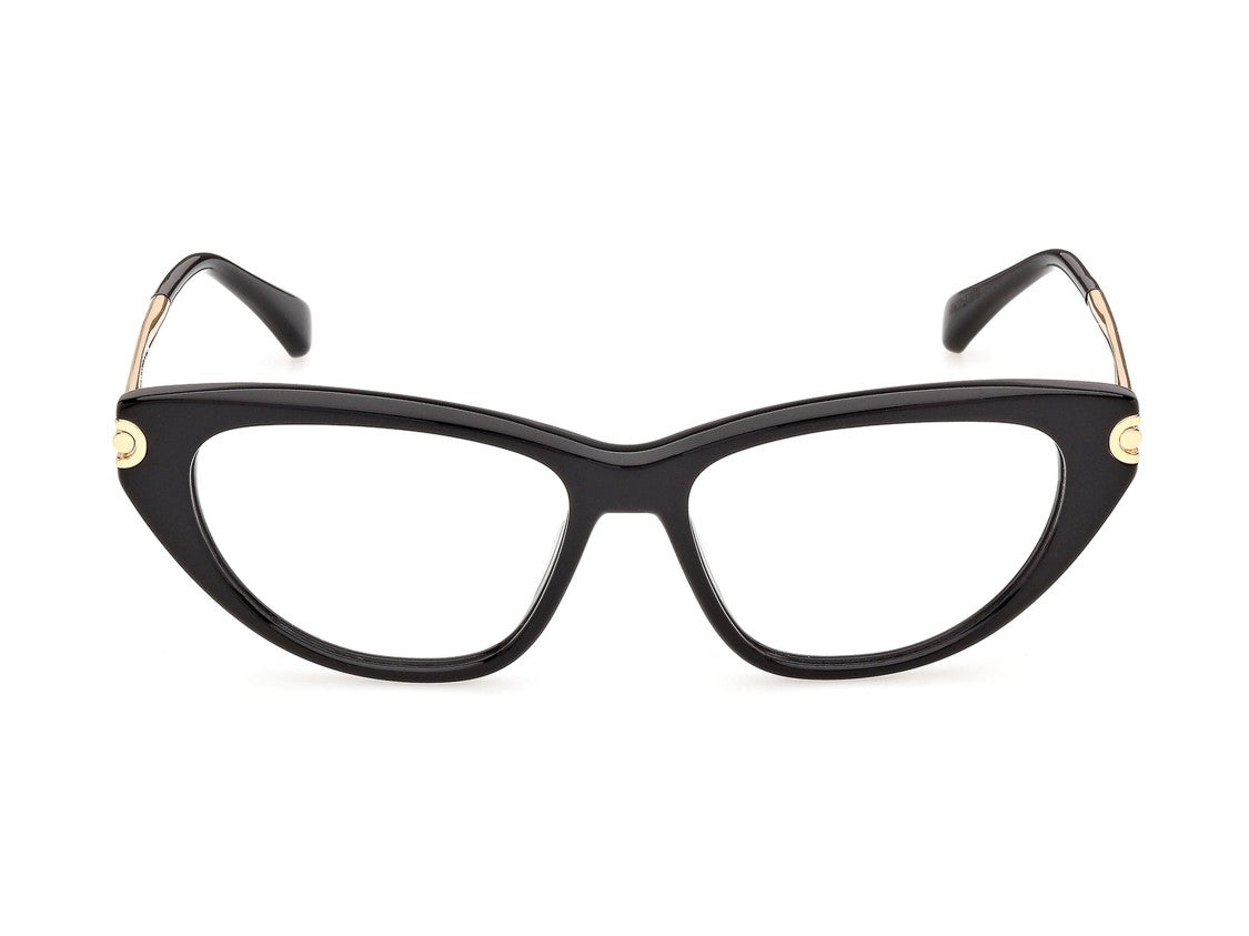 Max Mara Mm5254 Glossy Gold Temple Cat-Eye Sunglasses